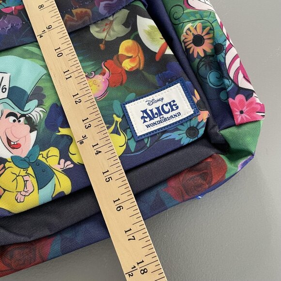 Wondapop Alice In Wonderland Backpack Bag Disney Womens Floral Mad Hatter Teapot - Picture 11 of 11